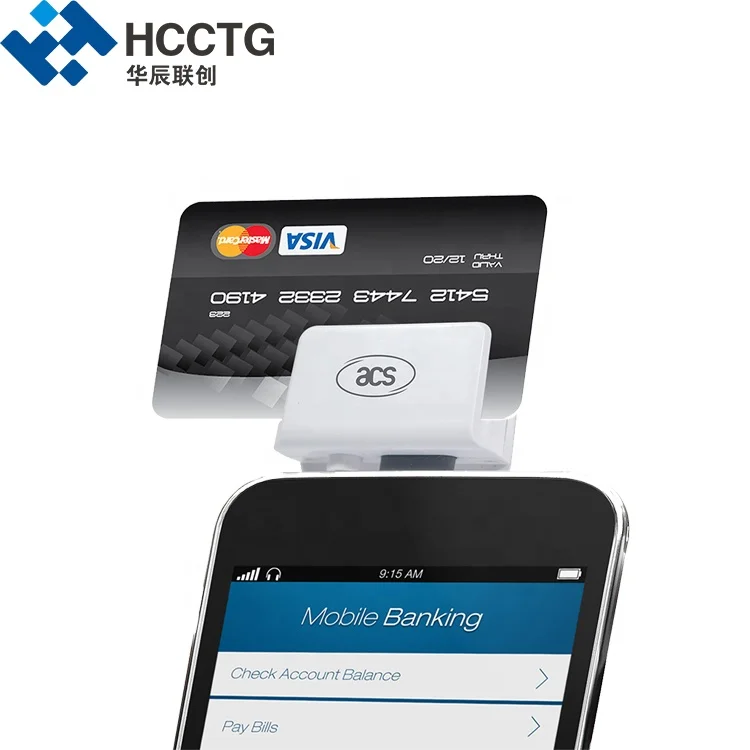 3.5mm Headphone Audio Jack I phone Mini Portable Magnetic Mobile Card Reader ACR31