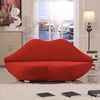 Red Lip Shaped Two Seater Sofa make in PU or Velvet fabric