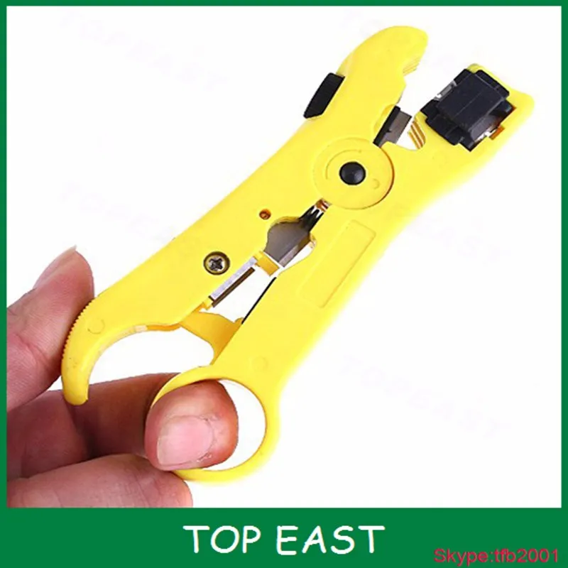 Universal Cable Wire Jacket Stripper with Cable Cutter Stripping Scissors  #S4 