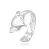 13991-new fashion animal jewelry silver color 925 new model fox ring