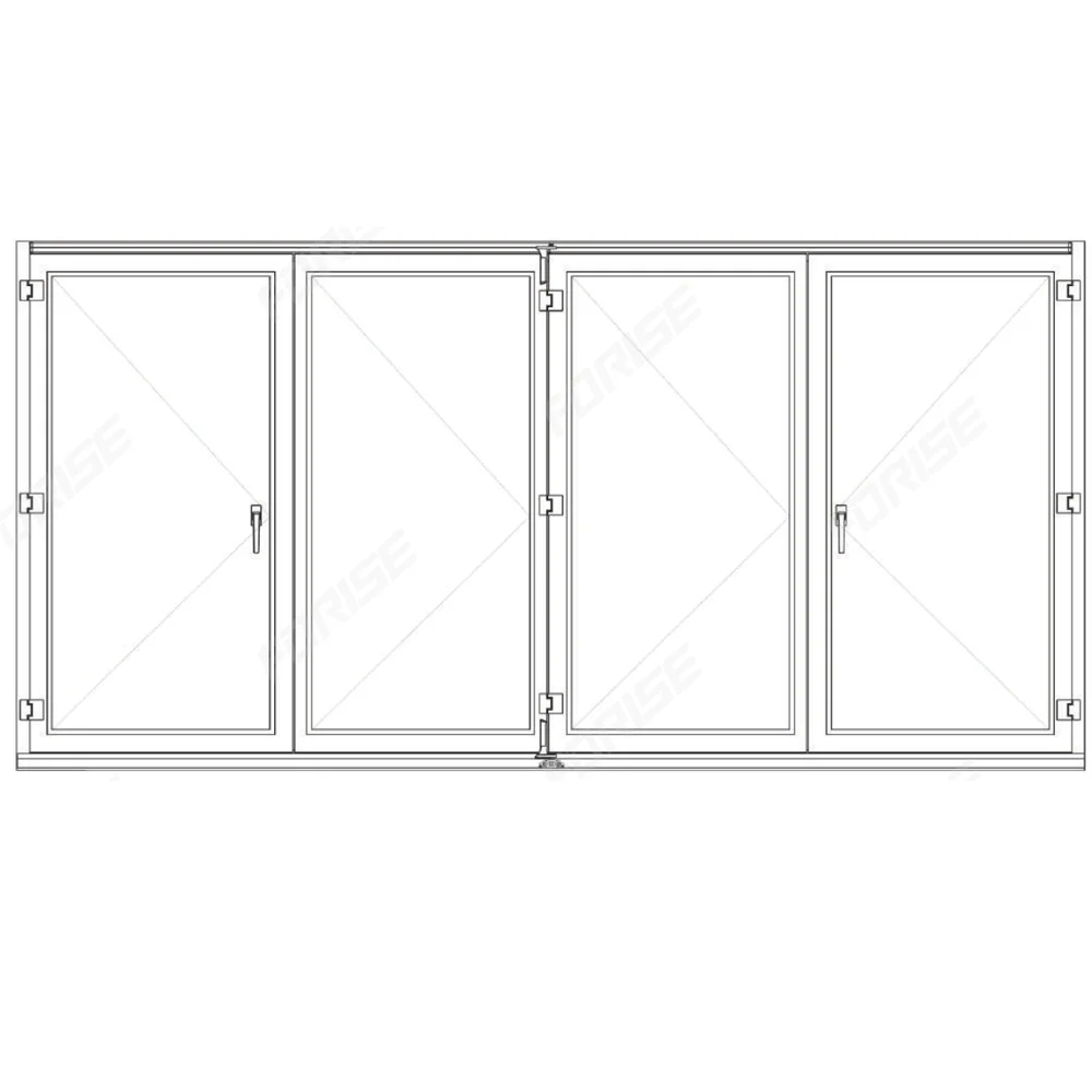 Bi Folding Door Fittings UPVC Sliding Door System FBI001