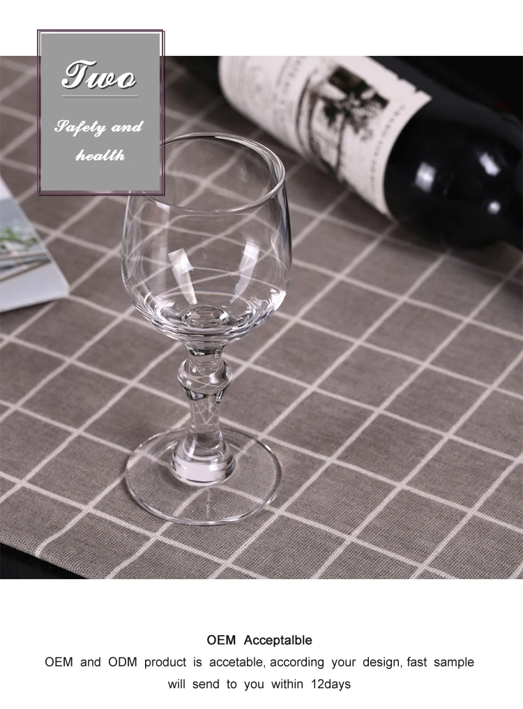 Handmade Customized Transparent Thick Short Stem Mini Vintage Wine