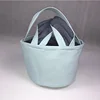 Personalized Blue Gingham Seersucker Kids Basket Easter