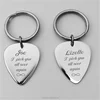 Yiwu Aceon Stainless Steel Guitar pick Promotional Key Chain With Custom Shape And Logo
