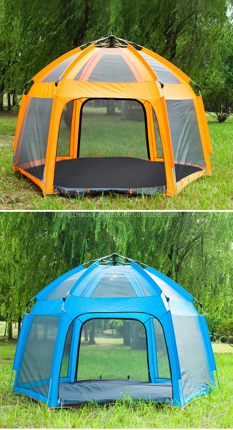 6 Person Camping Tent Backpacking Tents Hexagon Waterproof Dome Automatic Pop-Up Outdoor Sports Tent Camping Sun Shelters,CZX-81