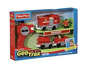 Fisher-Price GeoTrax Rail and Road System RC Set with Figure Assortment