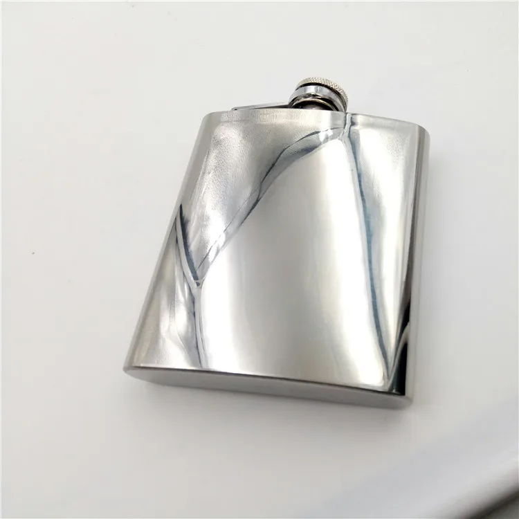Mirror hip flask 6oz