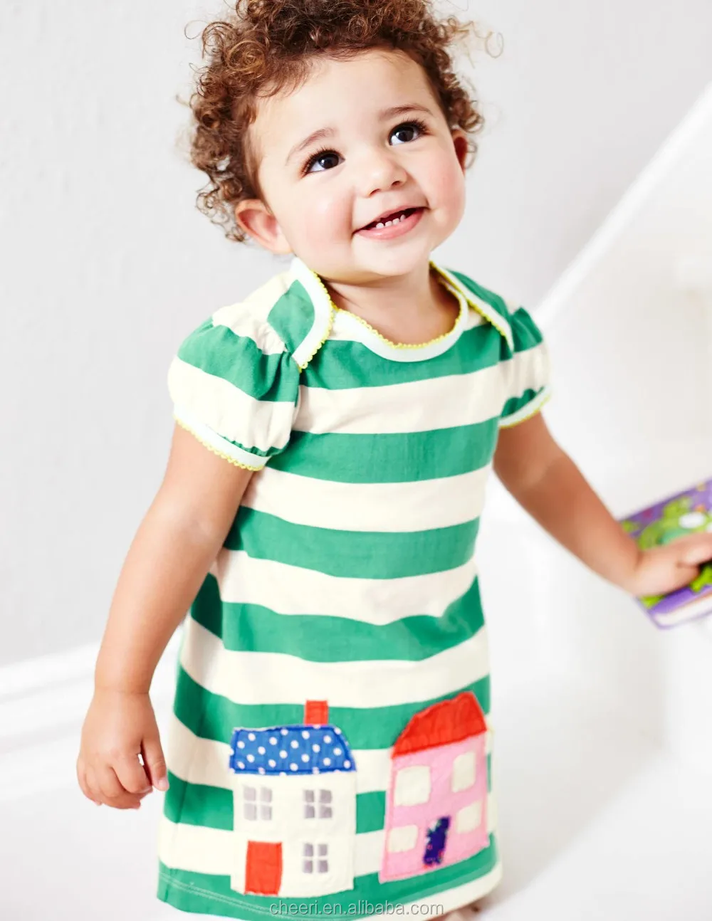 Children Frocks Designs Summer Kids Dress Printed Sleeveless Children's