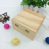Custom Made Plain Pine Empty With Hinges Lock Unfinished Wood Case