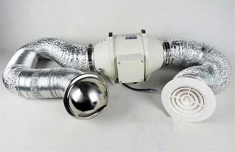 Inline Duct Ventilation Fan, Plastic, 4" - detail 38