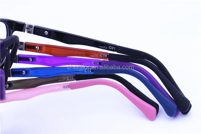 Wholesale T8004 Tr90 Flexible Hinge Rectangle Shape Dual Bridge