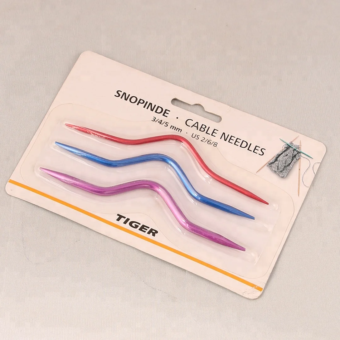 3pc Aluminum Bowtype Cable Knitting Needles Knitting Tool Buy Cable