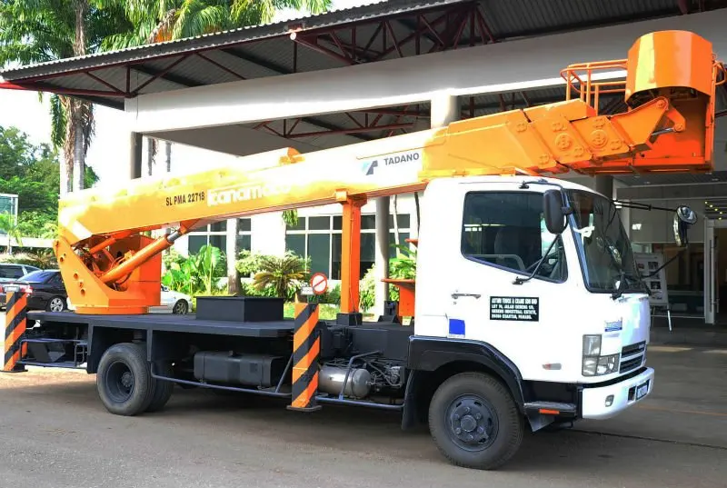 Aichi Skylift 24 Meter For Sales Perak Malaysia Huge Heavy
