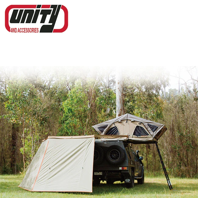 Hard Shell Roof Top Tent Outdoor Suv Customized 280g Polyester Cotton
