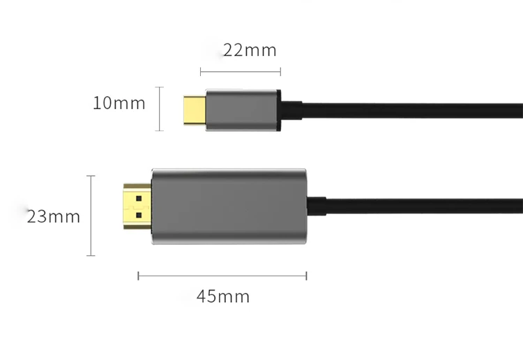 14years factory free sample custom logo USB Type C to HDMI Cable USB-C to HDMI - ANKUX.COM