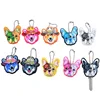 Cute Key Cap Silicone French Bulldog Dog Key Cover Key Holder Women Bag Charm Accessories