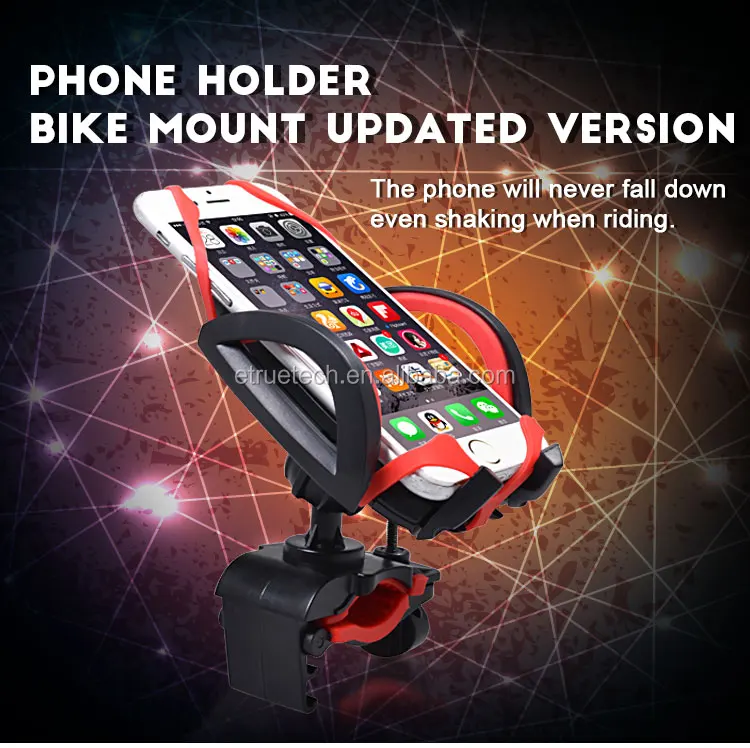 360 Degree Universal ETRUE Bike Bicycle Phone Holder Handlebar Mount Motorcycle Phone Holder For iPhone for Samsung GPS