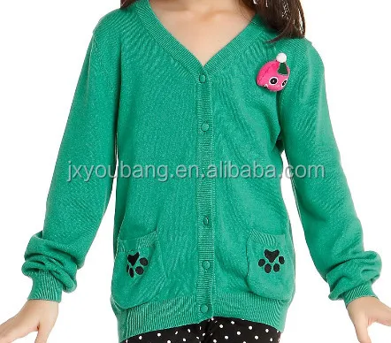 fashion style JACQUARD baby wool handmade sweater design for girl stripes Knitted sweater