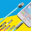 BSCI audit Factory directly custom bag shape charging usb cable 2 in 1 with Free sample for gift promotion