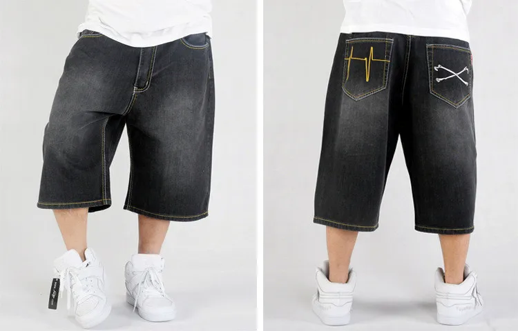 hip hop denim shorts