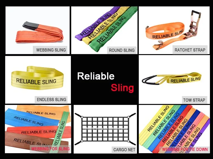 CE approved Color Code Polyester Duplex Lifting bing Belt bing