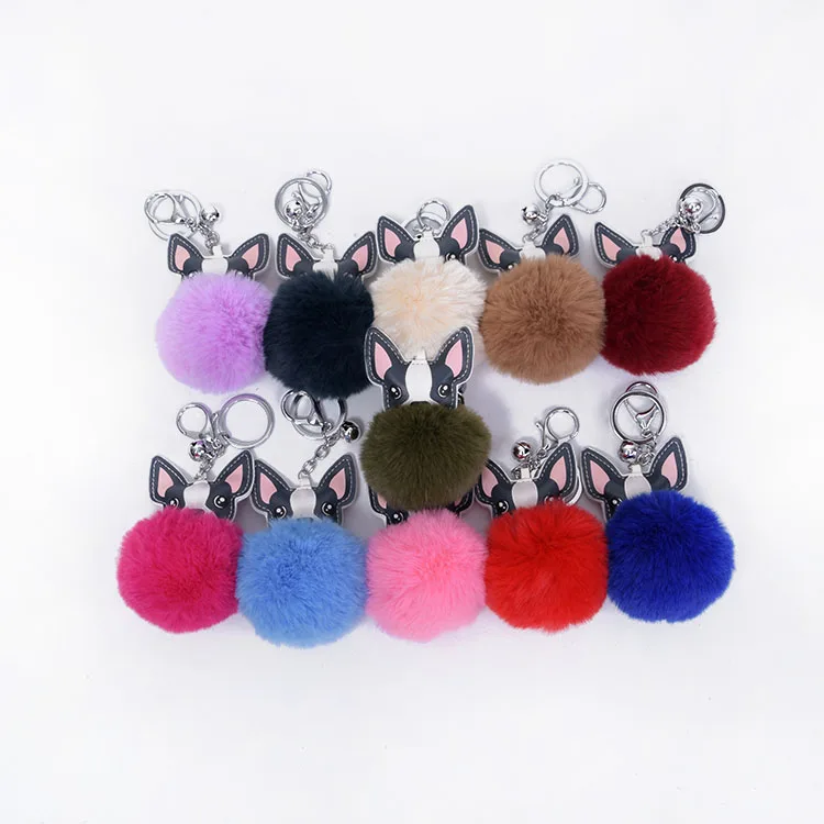 Yongze best selling ear ball items fur ball fashion craft keychainDSC_0102.JPG