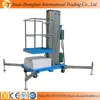 Cheap price one column aluminium ladder lift portable aluminium lift work platform