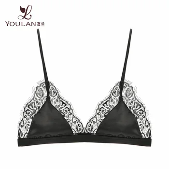 black lace push up bralette