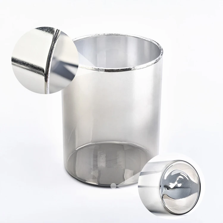 Unique electroplated glass candle jars wedding centerpieces wholesale