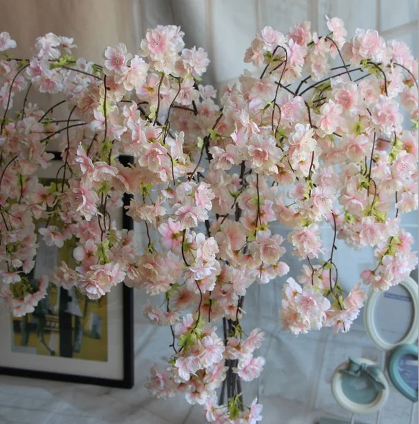 Wholesale Artificial Cherry Blossom 139cm Long Stem Silk Artificial