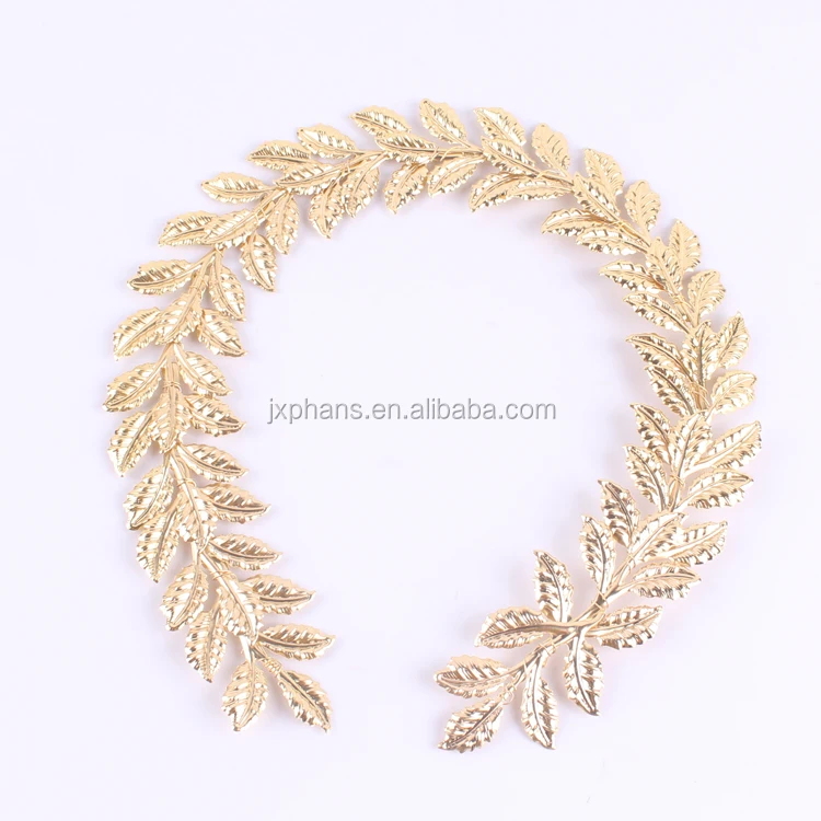 Roman Gold Foil Leaf Wreath Laurel Accessory