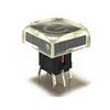 12V Mini Tact switches Integrate Bicolor Full Colour LED With Transparent Key Cap