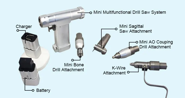 RUIJIN NM-300 Electric surgical orthopedic small drill & Saw/ Veterinary Mini Multifunctional drill saw for small animals