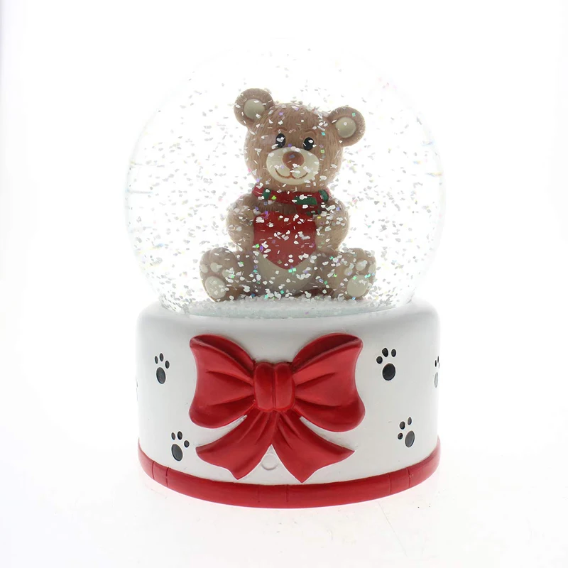 teddy bear snow globe