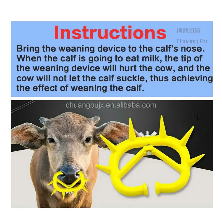 Weaning Ring For Calves,Durable Plastic Calf Cow Cattle Weaner,Anti