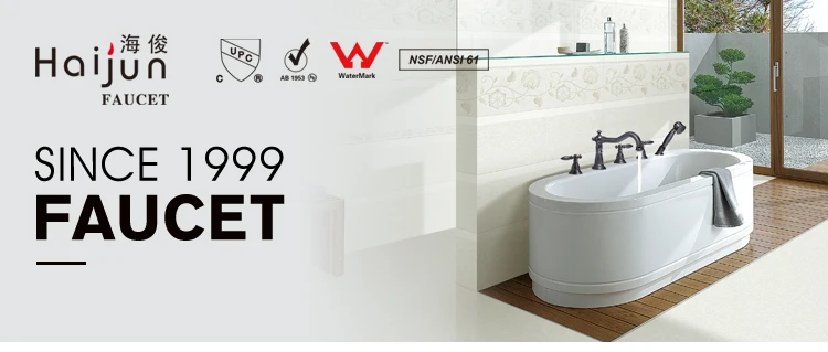 High Quality Cupc Deck Mounted Bathroom Bathtub Shower Faucets