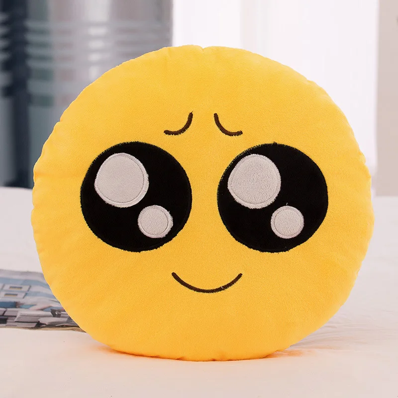 emoji teddy pillow