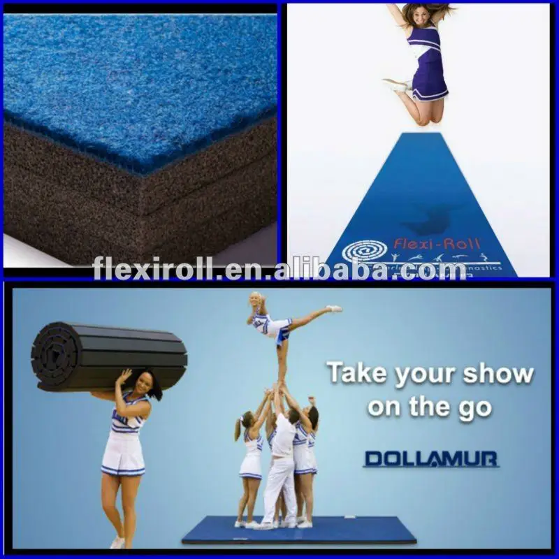Hot Sale Dollamur Flexi Roll Cheerleading Mat / Carpetl Gymnastics Mats
