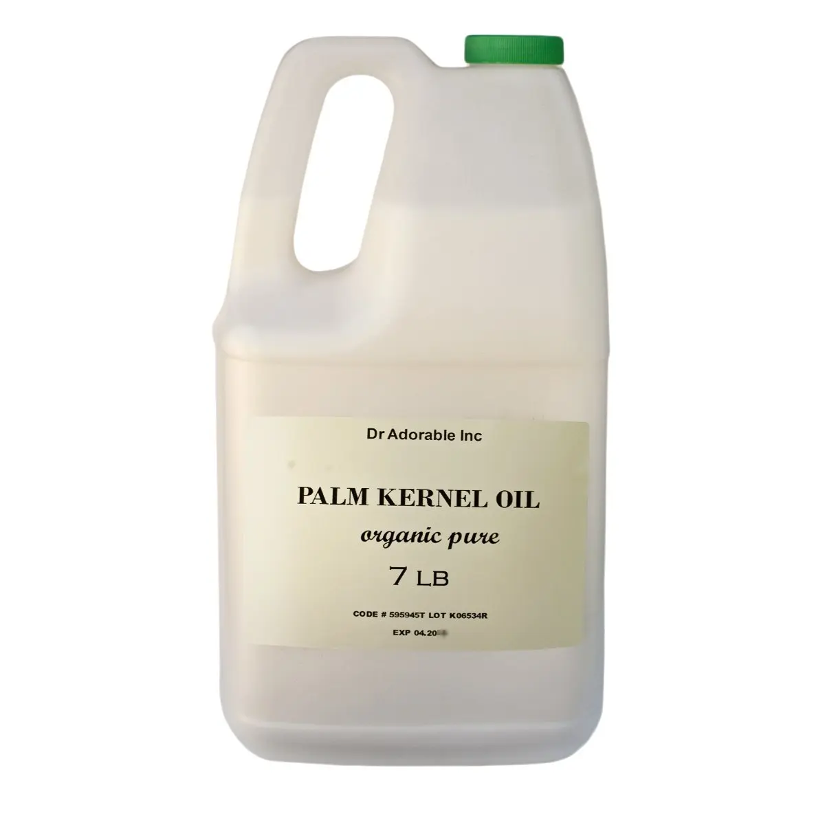 Palm Kernel Oil Pure Cold Pressed Organic 128 Oz / 7 Lb / One Gallone