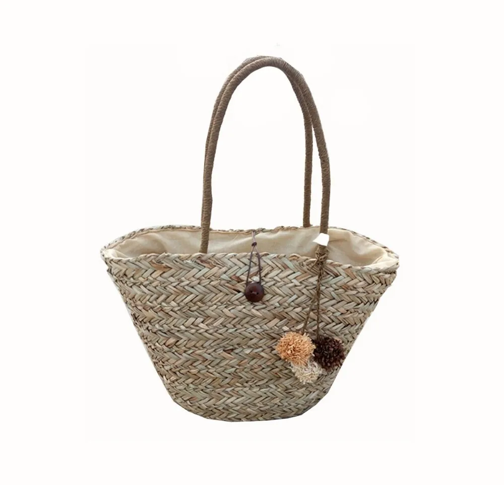 New Design Seagrass Beach Bag With Handle - Buy Seagrass Bag,New Design ...