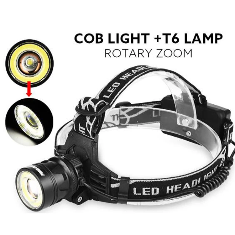 Factory Price Rechargeable Rotary Zoom Headlamp Direct Charge Super