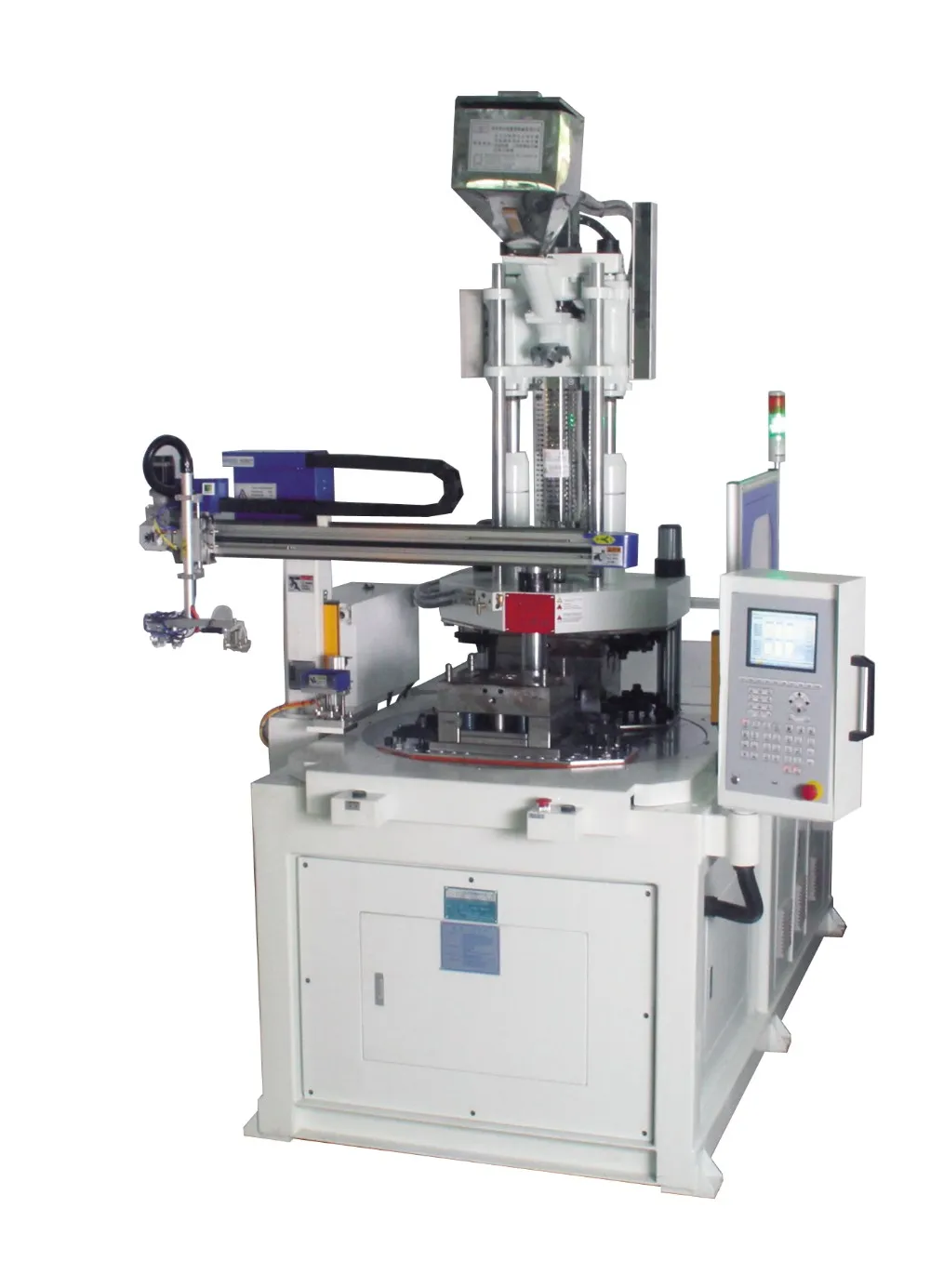 55T Clamping Force High-accuracy Rotary Table Plastic Injection Molding Machine with 1 Year Warranty