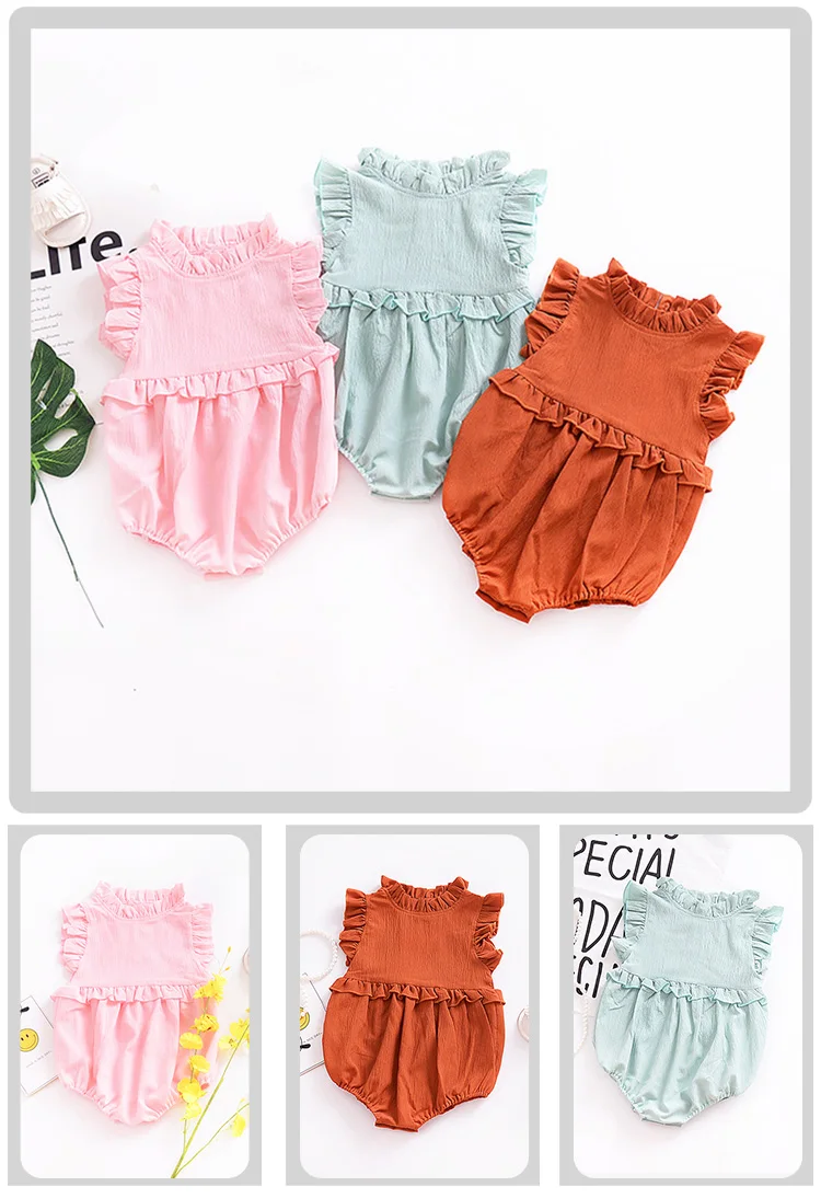 sleeveless baby romper