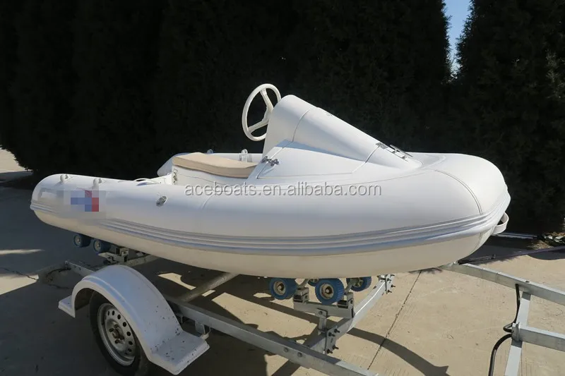 Inflatable Electric Motor Jet Ski Rib330 With Fiberglass Windshield And Fiberglass Hull For