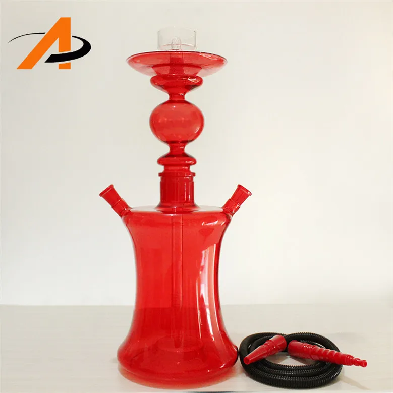 China Factory Wholesale Glass Hookah Shisha With Red Color Buy Glass