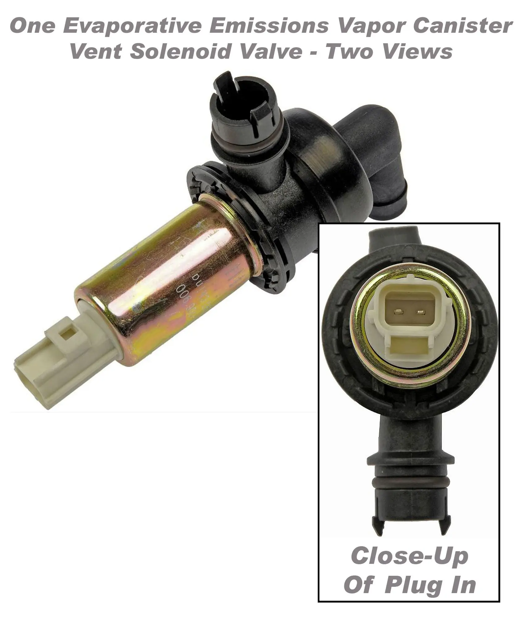 EVAP Vapor Canister Purge Solenoid Valve 911-222 - Compatible With 2009-2019 Ford Explorer, F150, Mustang, Lincoln