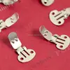 Silver plated metal shoe clips blanks, zinc plated shoe clips