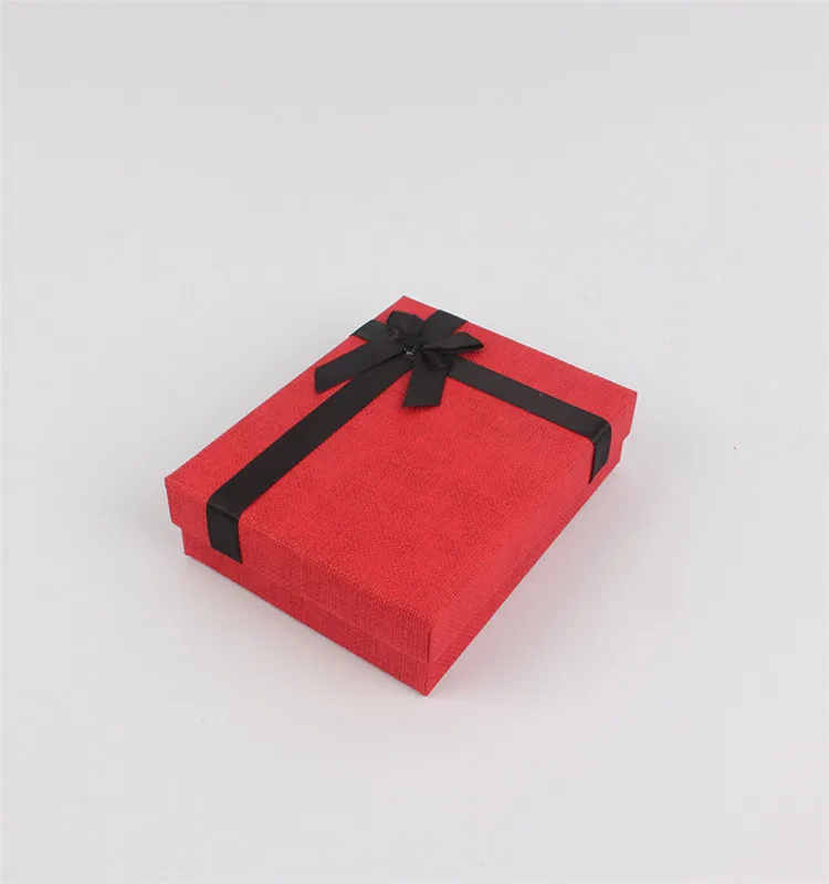 Custom Cardboard Paper Gift Packaging Christmas Wedding Box With Ribbon