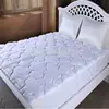Flower Shape Quilting 100% Cotton Bedding Set Bed Pad Elastic Fitted Sheet