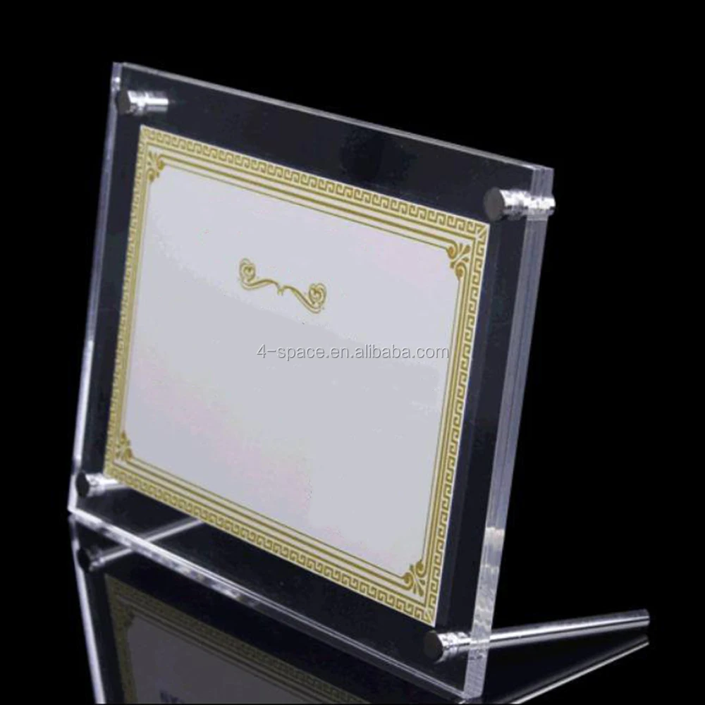 6x8 Acrylic Photo Frame display holder on Desktop thickness*3 pack 0.24 inches 